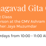 Class banner Chapter 3 Bhagavad Gita Swami Chinmayananda Spiritual Classes
