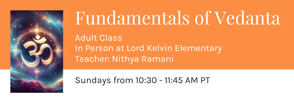 Fundamentals of Vedanta New Westminster In Person