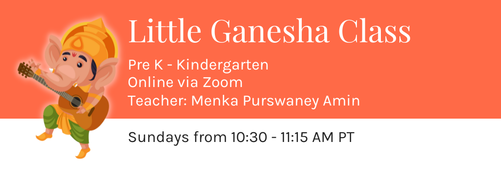 Little Ganesha Banner Chinmaya Mission Bala Vihar Kindergarten Shishu Vihar